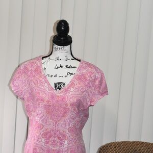 Sonoma, L Stretch V-neck Tee